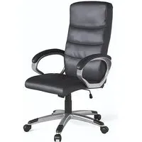 Havard Office Chair with Gas Lift - Black, Faux Leather
