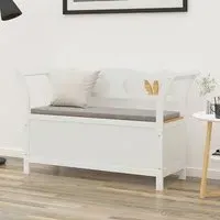 Haven Hallway Seating Bench with Storage - Brown, Fir Wood