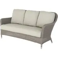Haverhill 2-Seater Garden Sofa - Grey Dusk, Rattan
