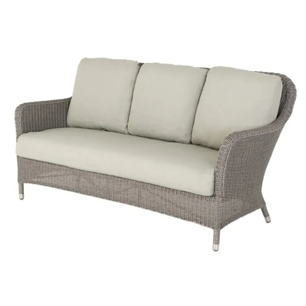 Haverhill 2-Seater Garden Sofa - Grey Dusk, Rattan