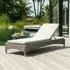 Haverhill Adjustable Garden Sun Lounger - Grey Dusk, Rattan
