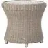 Haverhill Glass Top Garden Side Table - Natural Pistachio, Rattan