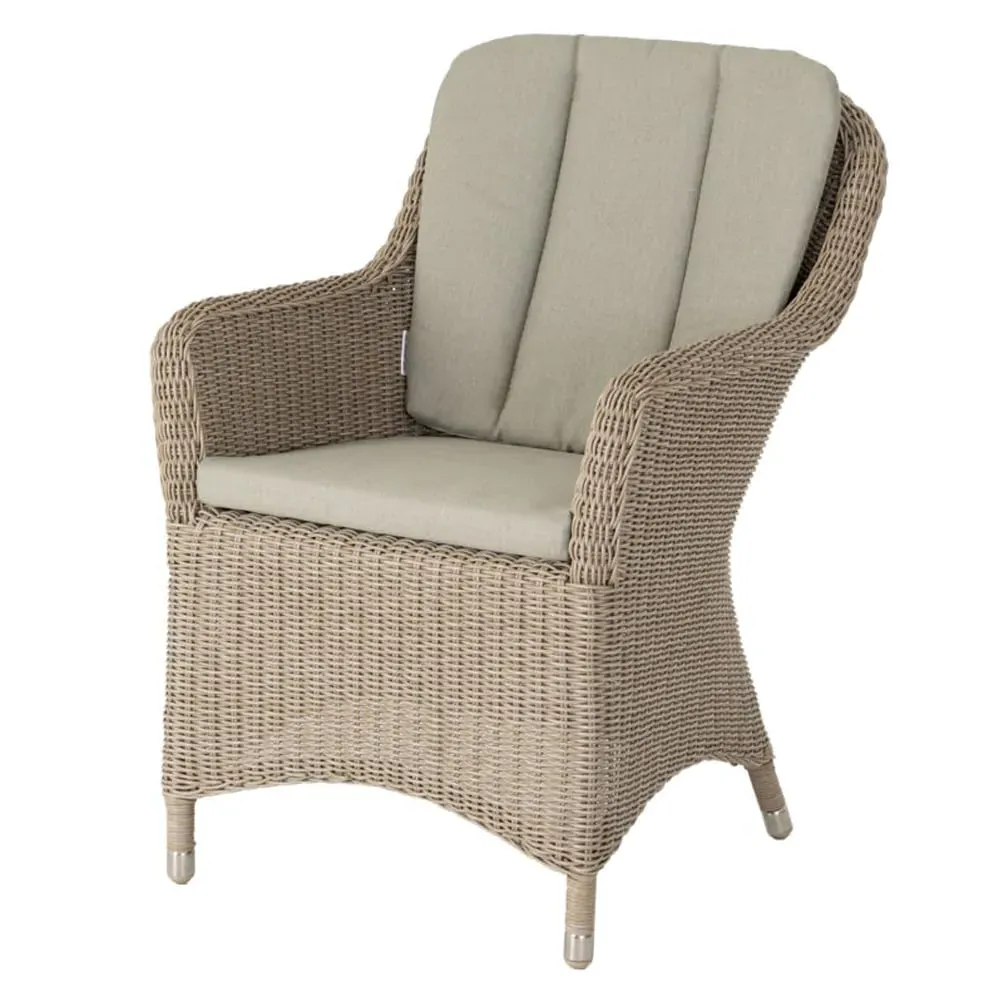 Haverhill Rattan Garden Armchair - Natural Pistachio