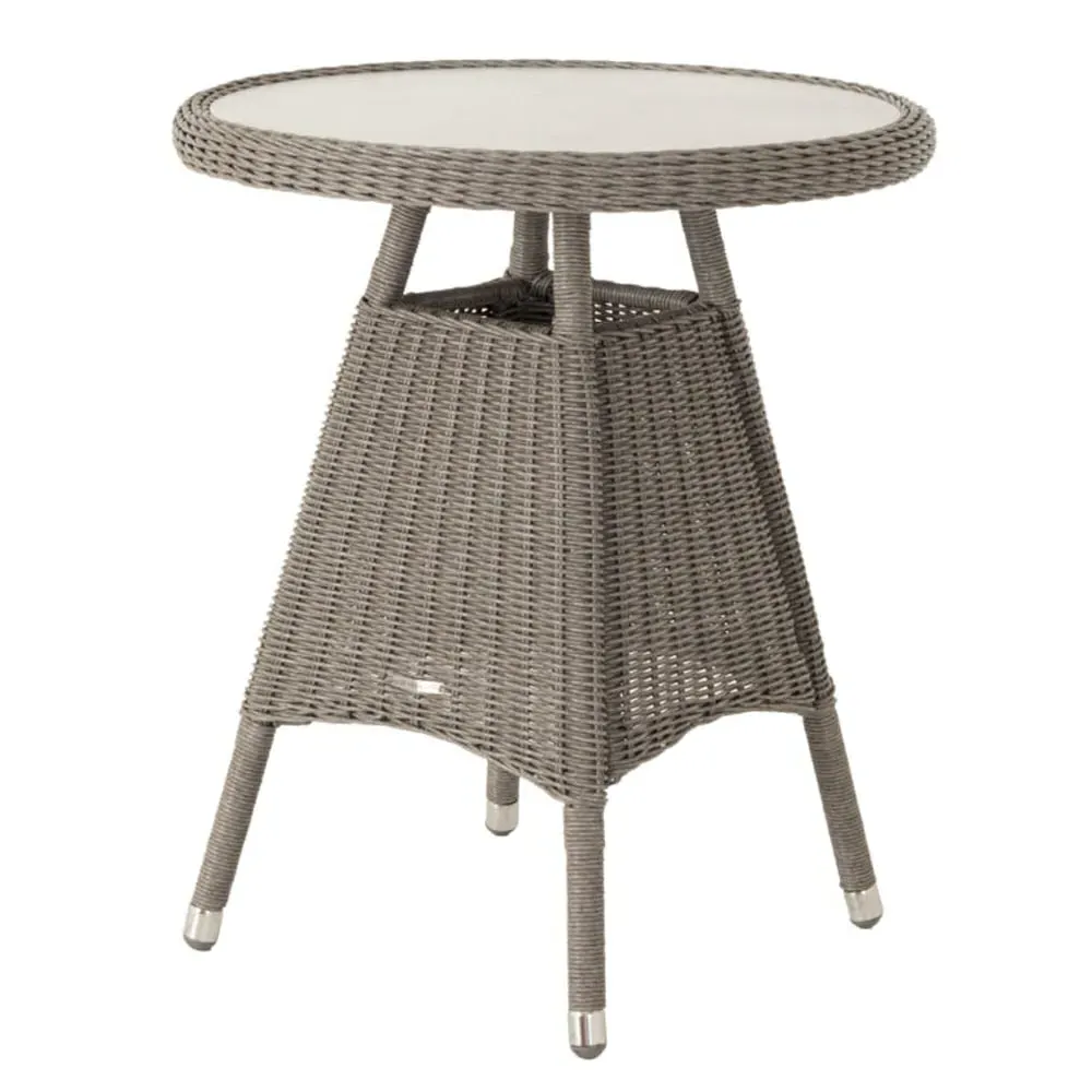Haverhill Round Bistro Table - Grey Dusk, Glass image