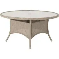 Haverhill Round Dining Table - Natural Pistachio, Glass