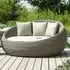 Haverhill Round Garden Daybed - Grey Dusk, Rattan