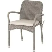 Haverhill Stacking Garden Armchair - Grey Dusk, Rattan
