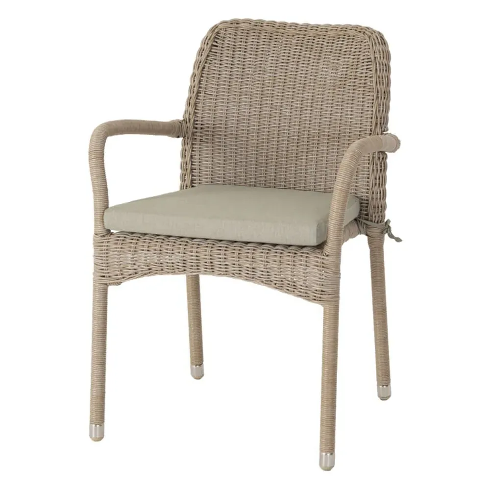 Haverhill Stacking Garden Armchair - Natural Pistachio, Rattan