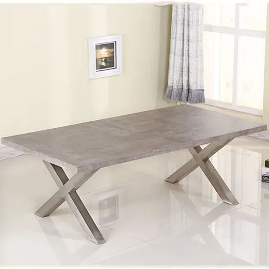 Havika Coffee Table with Steel Legs - Stone image