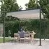 Havro 3m x 3m Garden Gazebo with Retractable Roof - Cream