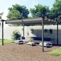 Havro Garden Gazebo with Retractable Roof - Anthracite