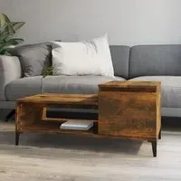 Hawitt Coffee Table with Storage - Smoked Oak