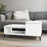 Hawitt Coffee Table with Storage - White, Engineered Wood