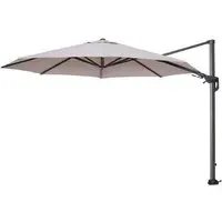 Hawo Large Round Garden Parasol - Sand, Polyester