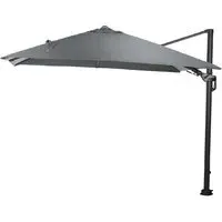 Hawo Lumen Garden Parasol with LED - Dark Grey, Polyester