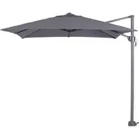 Hawo Square Garden Parasol - Dark Grey, Polyester