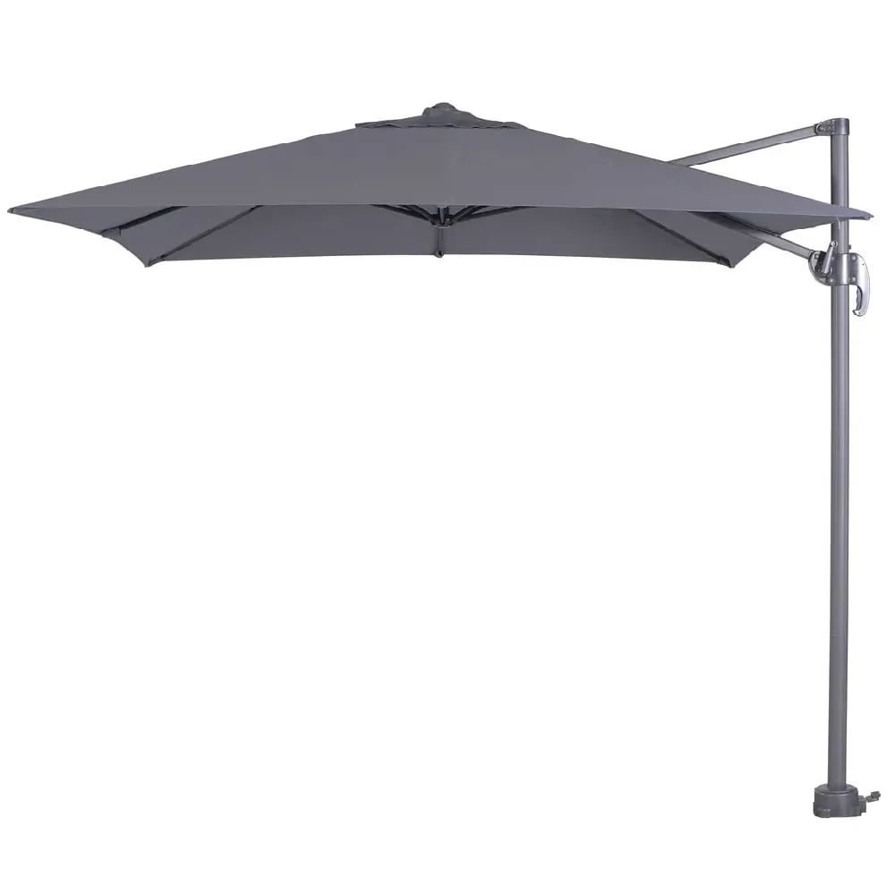 Hawo Square Garden Parasol - Dark Grey, Polyester