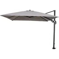 Hawo Square Garden Parasol with LED - Sand, Polyester