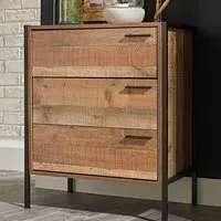 Haxtun 3-Drawer Chest - Distressed Oak