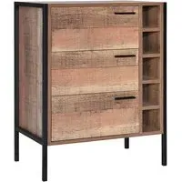 Haxtun Wine Cabinet - Distressed Oak