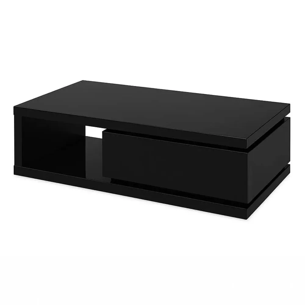 Hayfa High Gloss Coffee Table - Black image