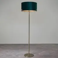 Hayfield Floor Lamp - Rich Green, Velvet