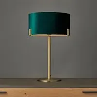 Hayfield Table Lamp - Rich Green, Velvet