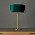 Hayfield Table Lamp - Rich Green, Velvet