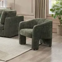 Hayward Fabric Accent Chair - Green, Chenille