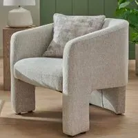 Hayward Fabric Accent Chair - Light Grey, Chenille
