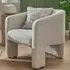 Hayward Fabric Accent Chair - Light Grey, Chenille