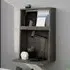 Hayward Wall Hung Laptop Desk - Charcoal Ash, Pearl Oak