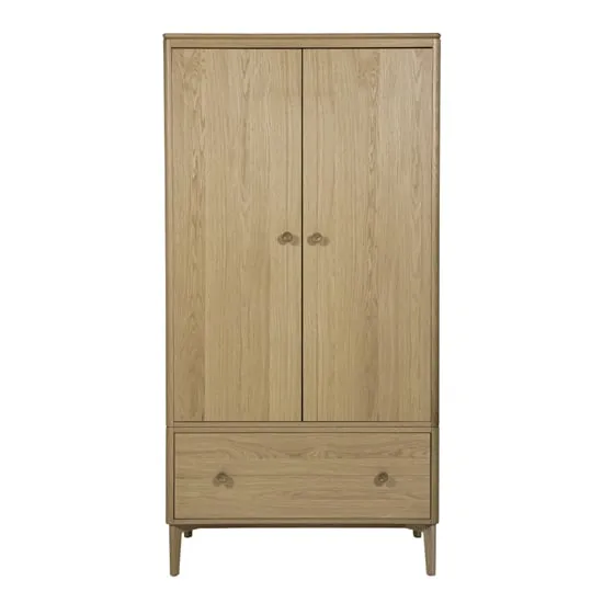 Hazel 2-Door Wardrobe - Natural, Oak