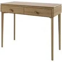 Hazel Dressing Table with 2 Drawers - Natural, Oak