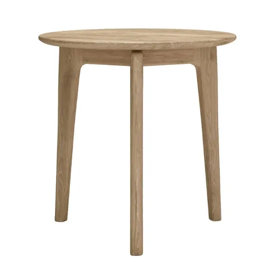 Hazel Round Lamp Table - Natural, Oak