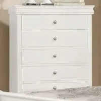 Hearne 5-Drawer Chest - White, Wood alternate view