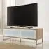 Heather TV Stand with Flip Down Door - Light Oak
