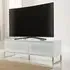 Heather TV Stand with Flip Down Door - White Gloss