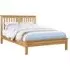 Heaton Double Bed Frame with Low Foot End - Oak