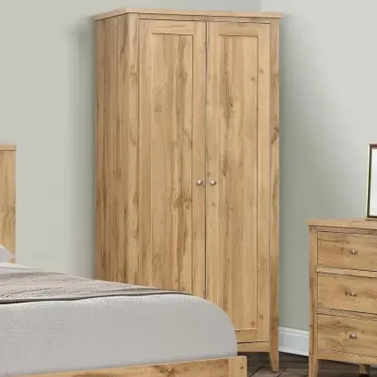 Hebron 2-Door Wardrobe - Oak