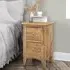 Hebron 2-Drawer Bedside Cabinet - Oak
