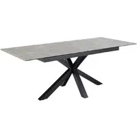 Hebron Small Extendable Dining Table - Grey, Ceramic alternate view