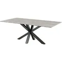 Hebron Dining Table - Grey, Ceramic