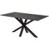 Hebron Large Dining Table - Black, Ceramic