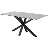 Hebron Large Dining Table - Grey, Ceramic