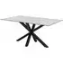 Hebron Large Dining Table - White, Ceramic