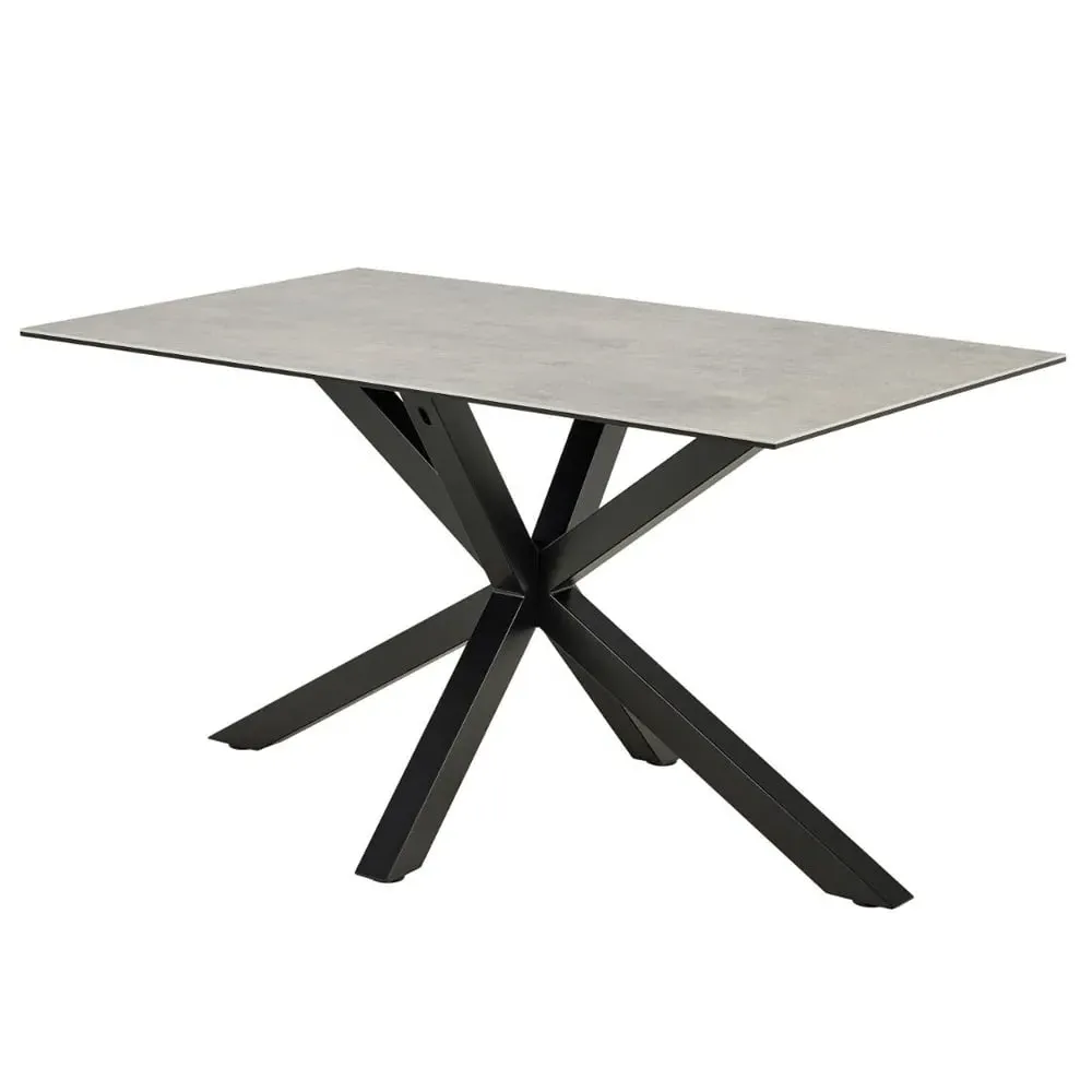 Hebron Small Dining Table - Grey, Ceramic product