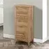 Hebron Tall Chest of 5 Drawers - Oak