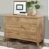 Hebron Wide Chest of 6 Drawers - Oak