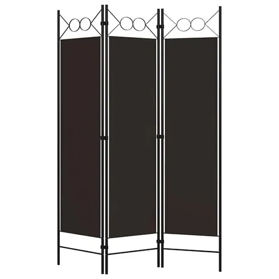 Hecate 3-Panel Room Divider - Brown, Fabric
